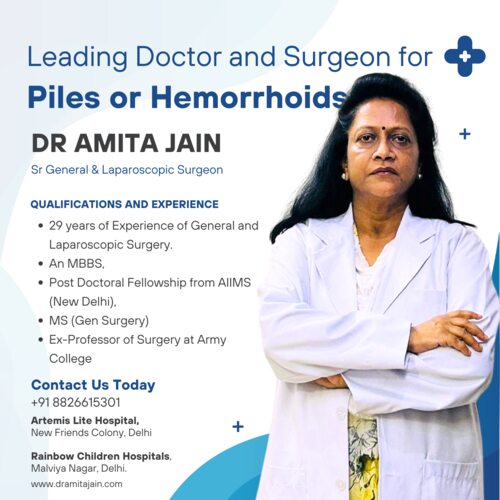 best piles surgeon in Delhi Dr Amita Jain